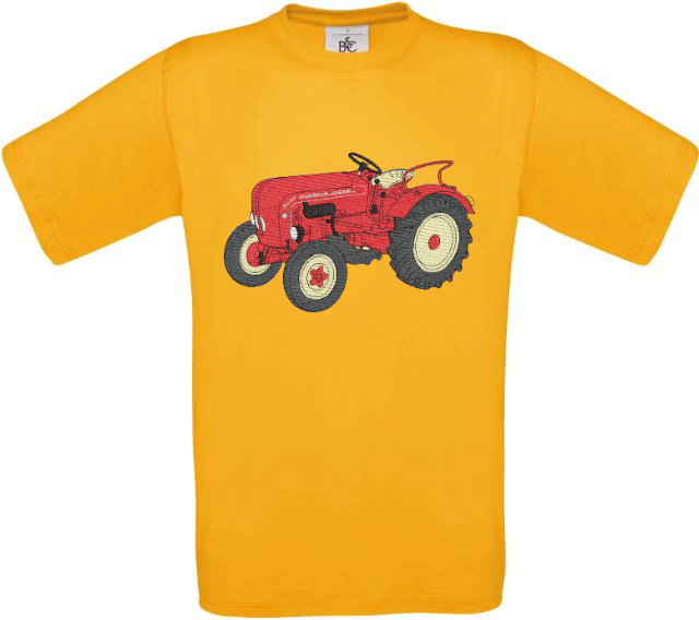 T´Shirt / Unisex Exact 190 / Kinder mit Traktor